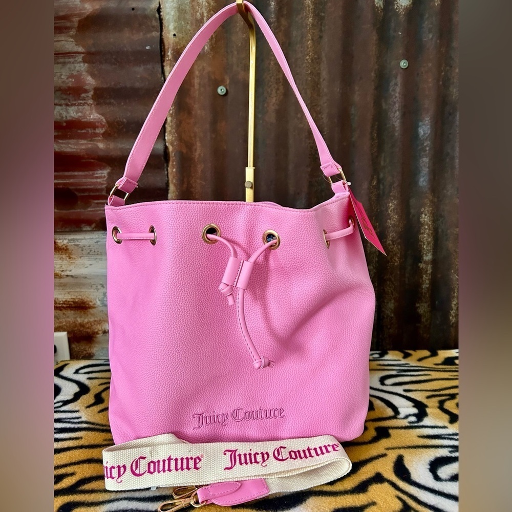 NWT- Juicy Couture Viva La Juicy Pink Bucket Bag